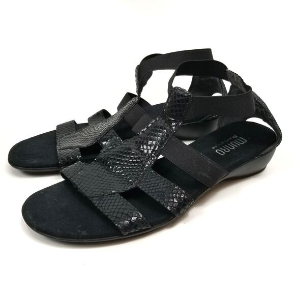 Munro Shoes - Munro American Black Sandals Size 11.5 N